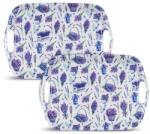BANQUET Set de tăvi din melamină LAVENDER 36 x 25, 5 cm 2 buc Tava