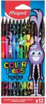 Maped Creioane colorate Maped Color’Peps Monsters, 12 culori