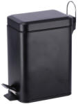 AdTrend Cos gunoi cu clapeta fier negru 24, 5 x 12 x 25 cm, 3 L (103358A) Cos de gunoi