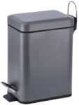 AdTrend Cos gunoi cu clapeta fier gri 24, 5 x 12 x 25 cm, 3 L (103358B) Cos de gunoi