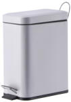 AdTrend Cos gunoi cu clapeta fier alb 29, 5 x 14 x 30 cm, 5 L (103359C) Cos de gunoi