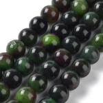  Zöld Rózsaszín Jade Ásványgyöngy 10mm