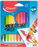 Maped Creioane cerate Maped Color’Peps Twist, 12 culori/set
