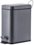 AdTrend Cos gunoi cu clapeta fier gri 29, 5 x 14 x 30 cm, 5 L (103359B) Cos de gunoi