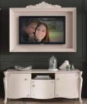 Settimo Suport TV supendat Palazzo din lemn, 155 x H 115 cm, stil clasic italian (EU332)