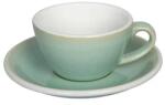 LOVERAMICS Egg - Flat White 150 ml Cup and Saucer - Basil