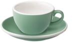 LOVERAMICS Egg - Flat White 150 ml Cup and Saucer - Mint