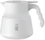 Hario Insulated Server V60-02 Plus din oțel inoxidabil 600 ml alb