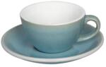LOVERAMICS Egg - Flat White 150 ml Cup and Saucer - Ice Blue