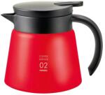 Hario Insulated Server V60-02 din oțel inoxidabil 600 ml roșu