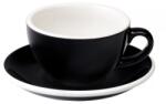LOVERAMICS Egg - Cappuccino 200 ml Cup and Saucer - Black