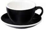 LOVERAMICS Egg - Cafe Latte 300 ml Cup and Saucer - Black