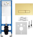 Rea Set Cadru incastrat Slim 024N pentru WC cu clapeta HD auriu (KPL-E1560)