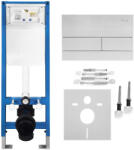Rea Set Cadru incastrat Slim 024N pentru WC cu clapeta T crom periat (KPL-E1057)