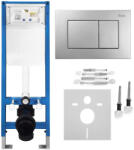 Rea Set Cadru incastrat Slim 024N pentru WC cu clapeta J crom periat (KPL-E1637)