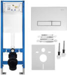 Rea Set Cadru incastrat Slim 024N pentru WC cu clapeta HD crom (KPL-E1561)