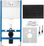 Rea Cadru WC incastrat Rea cu clapeta HD negru (KPL-E0633)