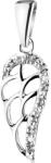 Flippy Pandantiv, Jolie Silver, Argint 925, Model Aripa cu Pietre, 1 g, 25x10 mm (06034)