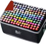 Flippy Markere cu Alcool Touch Room, Flippy, Paleta mare Set de 168+ de Culori, Capat Lat si Capat Precis, Geanta Inclusa, Multicolor (129296)