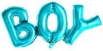 Party Deco Фолиев Надпис "Boy'', Син, 67x29см (FB8M-001)