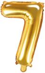 Party Deco Фолиев Балон Цифра, Златно, 35см - 7 (fb10m-7-019)