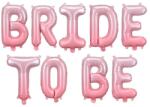 Party Deco Фолиев Надпис "Bride to Be", 350х45 см, Розов (FB35S-081)