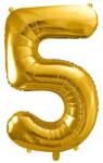 Party Deco Фолиев Балон Цифра, Злато - 86см - 5 (fb1m-5-019)