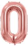 Party Deco Фолиев Балон Цифра, Розово Злато - 86см - 0 (fb1m-0-019r)