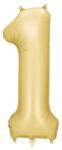 Party Deco Фолиев Балон Цифра в Сатенено Злато - 1 (fb1s-1-019)