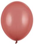 Party Deco Пастелен латексов балон - бургунди - 30 см (sb14p-086)