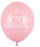 Party Deco Латексови Балони, Розово ''Happy Birthday'' 30см (SB14P-244-081J)