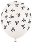 Party Deco Балони с Панделки - 30 см, Пастелно Бяло (sb14p-343-008z)