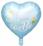 Party Deco Син фолиев балон сърце „Mom To Be (FB92-001)