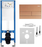 Rea Set Cadru incastrat Slim 024N pentru WC cu clapeta T cupru periat (KPL-E1053)