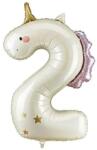 Party Deco Фолиен балон цифра във формата на еднорог - 2 (fb359-2)