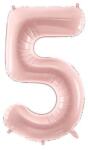 Party Deco Фолиев Балон Цифра, Светло Розово - 72 см - 5 (fb230p-5-081j)