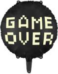 Party Deco Фолиев Балон "Gamer Over", 45 см, Черен (FB226)