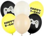 Party Deco Латексови Балони "Happy B-day" - Геймър (SB14P-336-000-6)