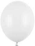 Party Deco Бял пастелен латексов балон - 12 см (sb5p-008)