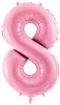 Party Deco Фолиев Балон Цифра, Розово, 86cm - 8 (FB1P-8-081)