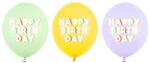Party Deco Балони Happy Birthday - Пастелен Микс (1 Пакет / 3 Бр. ) (SB14P-350-000)