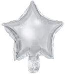 Party Deco Фолиев Балон, Звезда, Сребро (fb120m-018)