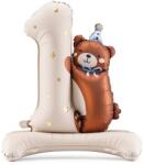 Party Deco Фолиев балон за Първи Рожден Ден с Мече (fb235)