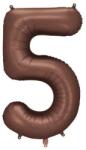 Party Deco Фолиев Балон - Цифра, 86 см, Мока - 5 (fb1s-5-494)