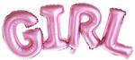 Party Deco Фолиев Балон "Girl", Розов, 74х33 (FB7M-081)