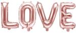 Party Deco Фолиев Балон, Надпис, Love, Розово Злато 140х35см (FB17M-019R)