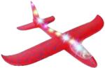 Flippy Avion Planor cu Pilot, Flippy, Din Polistiren, Cu Lumini pe Toata Lungimea, 47 cm, Rosu (126121)
