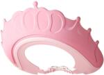 Flippy Viziera de Protectie Baie Pentru Copii, Fippy, Model Coronita, Dimensiune ajustabila, Durabil, Usor de curatat, Impotriva Samponului, pentru Ochi si Urechi, TPE+PP, 24x22 cm, Roz (133258)