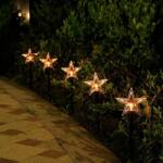 Flippy Set 5 Lampi LED cu baterii, de exterior Model Stea, pentru gradina, Flippy, 35.5 cm, Alb Cald (116284)