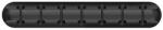 Flippy Organizator de Cabluri, Flippy, Autoadeziv, Multifunctional, 7 Locuri de Suport, 11.8x2.2cm, Negru (126745)
